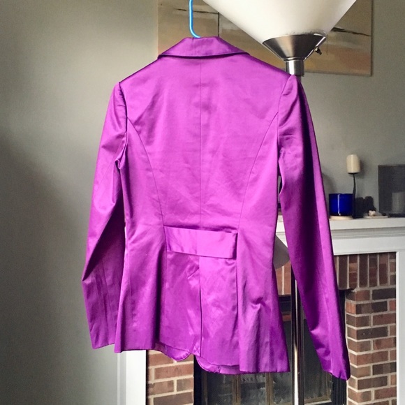 Spiegel Sateen purple blazer sz 2 - Picture 3 of 6